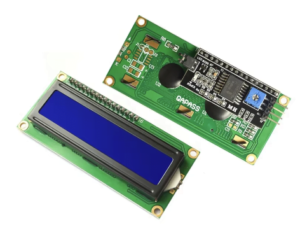 LCD 1602 - Display de 16x2 con retroiluminación para visualización de datos en proyectos electrónicos.