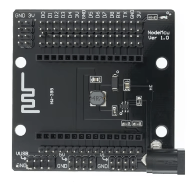 El Shield NodeMCU es una placa de expansión diseñada para facilitar la conexión de sensores y módulos a tu microcontrolador NodeMCU, ideal para proyectos IoT y control remoto.