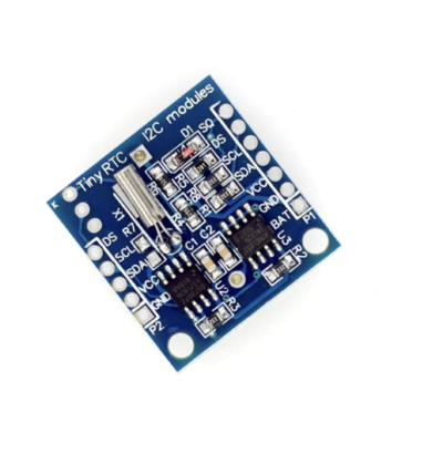 El DS1307 AT24C32 Tiny RTC Module es un módulo compacto con reloj en tiempo real y memoria EEPROM, ideal para proyectos electrónicos que requieren seguimiento del tiempo y almacenamiento de datos.