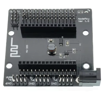 El Shield NodeMCU es una placa de expansión diseñada para facilitar la conexión de sensores y módulos a tu microcontrolador NodeMCU, ideal para proyectos IoT y control remoto.