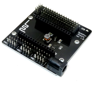 El Shield NodeMCU es una placa de expansión diseñada para facilitar la conexión de sensores y módulos a tu microcontrolador NodeMCU, ideal para proyectos IoT y control remoto.
