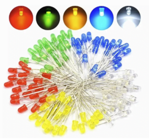 LED amarillo de 5 mm para proyectos electrónicos